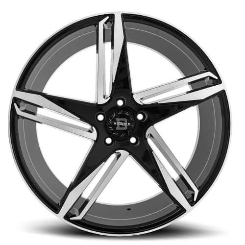 Blade Wheels  BL-407  Black and Machined  22x8.5  (+35)  5x120