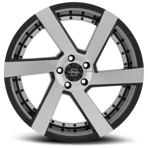 Blade Wheels  BRT-452  Black and Machined  20x8.5  (+35)  5x120