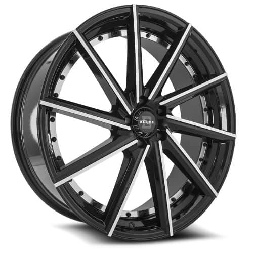 Blade Wheels  BRT-453  Black and Machined  22x8.5  (+35)  5x112