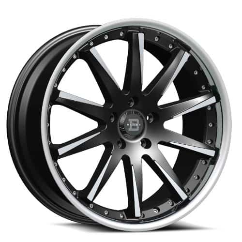 Blade Wheels  BSL-479  Black and Machined with Stainless Steel Lip  20x8.5  (+35)  5x114.3