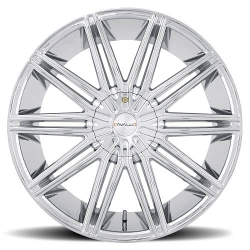 Cavallo  CLV-10  Chrome  28x9.5  (+25)  6x135/6x139.7