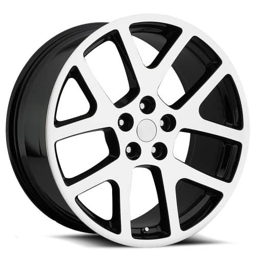 OE Revolution  107  Black and Machined Face  24x10  (+25)  5x139.7/