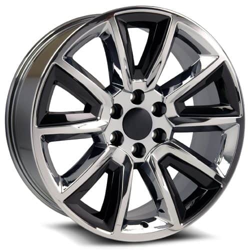 OE Revolution  C-08  Chrome with Black Insert  24x10  (+31)  6x139.7/