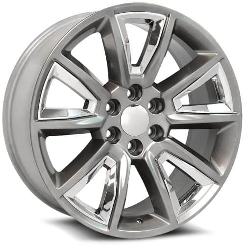 OE Revolution  C-08  Silver with Chrome Insert  26x10  (+31)  6x139.7/