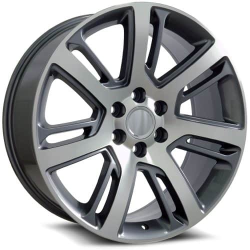 OE Revolution  D-04  Gun metal machined face  22x9  (+31)  6x139.7/