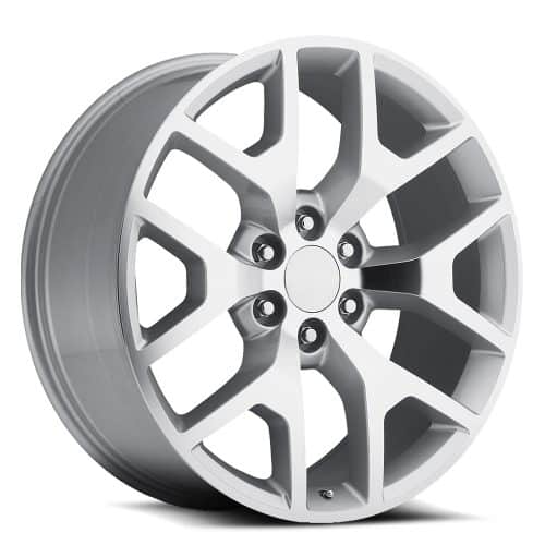 OE Revolution  G-04  Silver with Machined Face  22x9  (+31)  6x139.7/