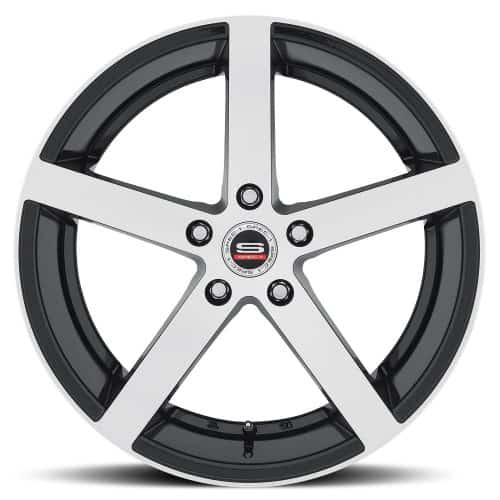 Spec 1  SP-10  Gloss Black and Machined  19x8.5  (+32)  BLANK/