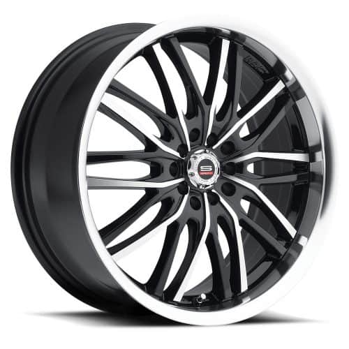 Spec 1  SP-16  Gloss Black and Machined  18x8  (+38)  4x100/4x114.3