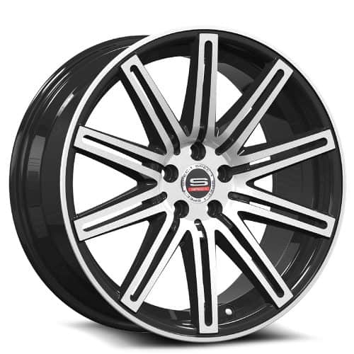 Spec 1  SP-48  Black and Machined  18*8.0x  (+35)  5x100/5x114.3