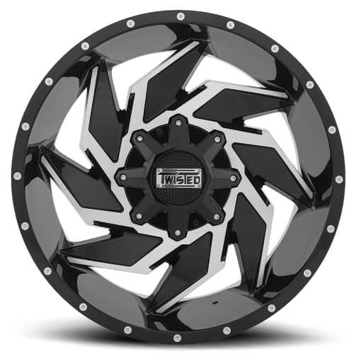 Twisted Wheels  T-24  Black and Machined  20x9  (+12)  5x114.3/5x127