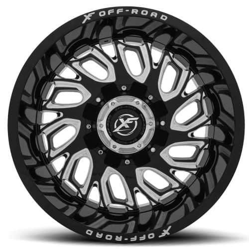 XF Offroad  XF-207  Gloss Black and Milled  26x14  (-76)  8x170/8x180