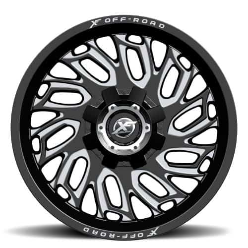 XF Offroad  XF-207  Matte Black and Milled  20x10  (-12)  8x165.1/8x170