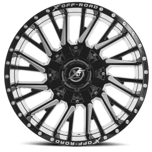 XF Offroad  XF-226  Gloss Black and Milled  26x14  (-76)  5x114.3/5x127