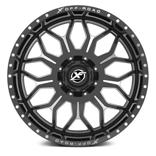 XF Offroad  XF-227  Gloss Black and Milled  20x12  (-44)  5x139.7/5x150 - Image 2