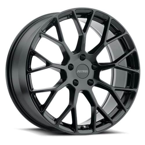 Petrol  P2B  Gloss Black  16x7  (+40)  4x114.3