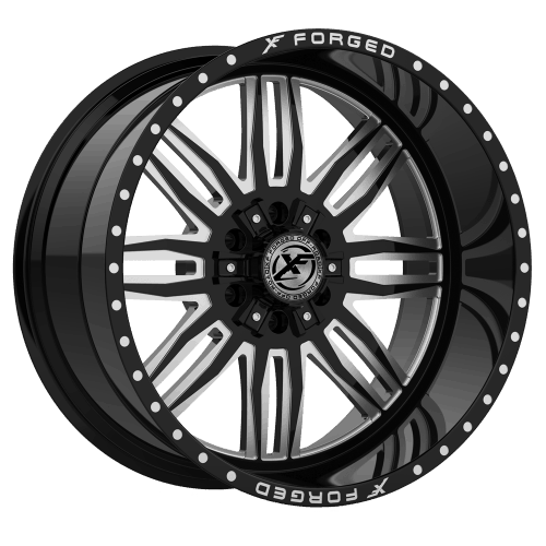 XF Offroad Forged  XFX-303  Black with Milled Windows  18x10  (0)  5x139.7/5x150