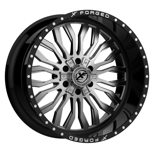 XF Offroad Forged  XFX-305  Gloss Black and Brushed  22x12  (-44)  5x139.7/5x150