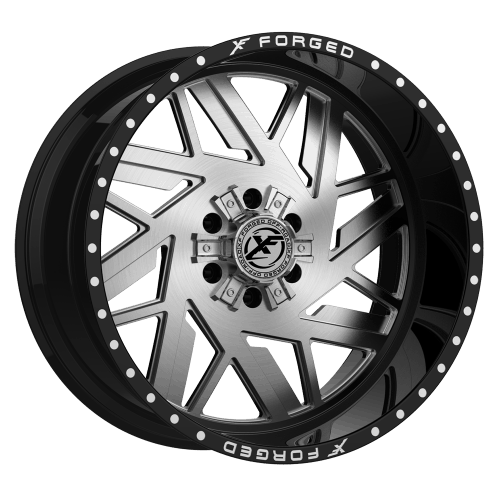 XF Offroad Forged  XFX-306  Gloss Black and Brushed  22x12  (-44)  5x139.7/5x150