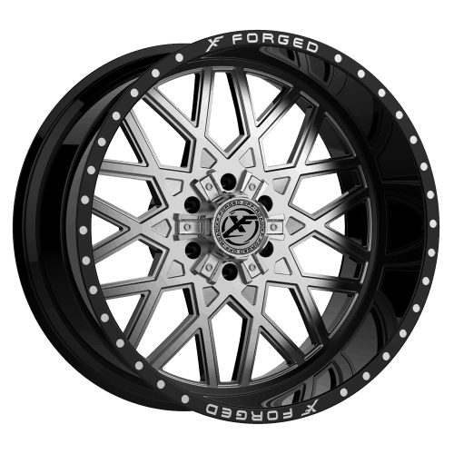 XF Offroad Forged  XFX-307  Gloss Black and Brushed  22x12  (-44)  5x139.7/5x150