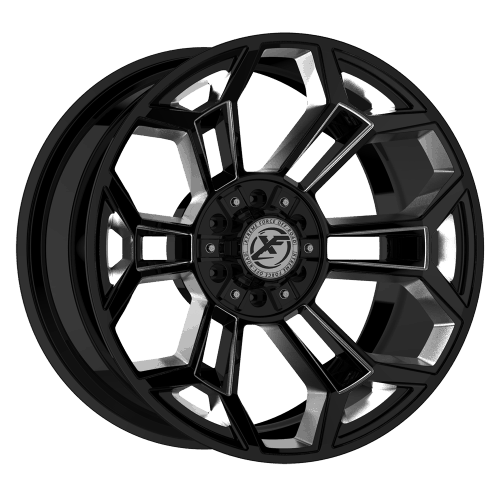 XF Offroad Forged  XFX-308  Black with Milled Windows  20xX9  (0)  5x139.7/5x150