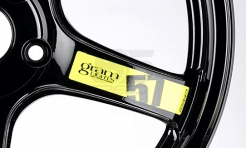 Gram Lights 57DR/57CR Spoke Sticker Luminous Yellow (2 PCS)