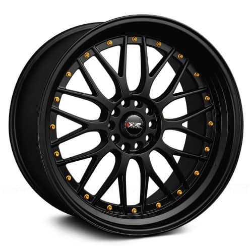 XXR 521 Black with Gold Rivets 18x8.5 (+25)  5x114.3