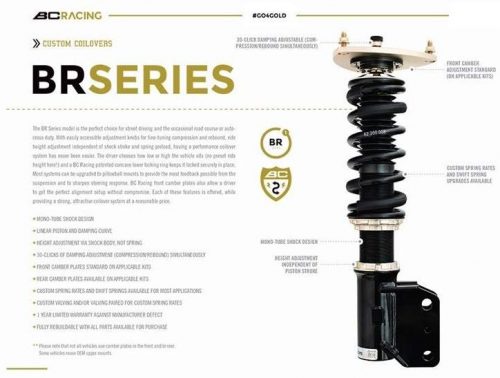 BC Racing BR series coilovers for 2011-2019 Ford Fiesta ST with Extreme Low - Image 3