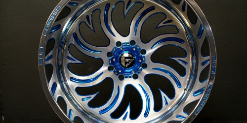 Fuel Forged FF36  Custom Color: Stone Blue Metallic 22x12 (-51) Set of 4 Wheels - Image 2