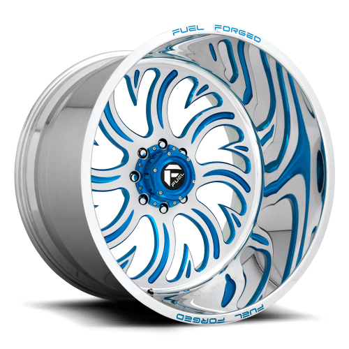 Fuel Forged FF36  Custom Color: Stone Blue Metallic 22x12 (-51) Set of 4 Wheels