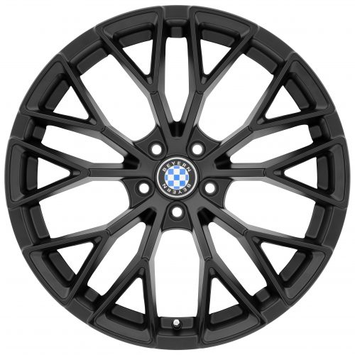 Beyern Antler Double Black - Matte Black W/ Gloss Black Face 20x10.5 (+25) 5x120 - Image 3