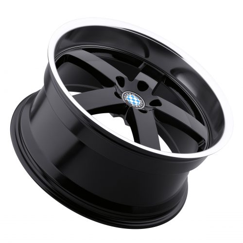 Beyern Rapp Gloss Black W/ Mirror Cut Lip 17x8 (+35) 5x120 - Image 2