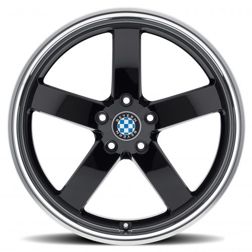 Beyern Rapp Gloss Black W/ Mirror Cut Lip 17x8 (+35) 5x120 - Image 3