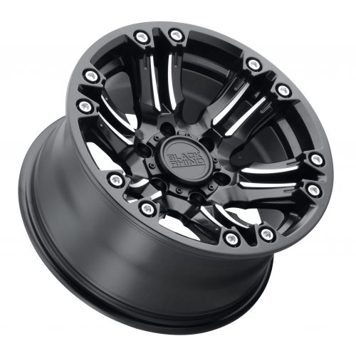 Black Rhino Asagai Matte Black & Machined W/ Stainless Bolts 18x9.5 (+12) 6x135 - Image 2