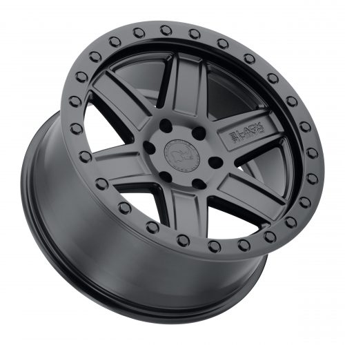 Black Rhino Attica Matte Black W/ Black Ring 17x9 (+0) 5x139.7 - Image 2