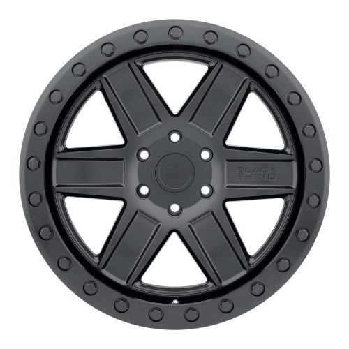 Black Rhino Attica Matte Black W/ Black Ring 17x9 (+0) 5x139.7 - Image 3