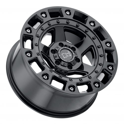 Black Rhino Cinco Gloss Black W/ Stainless Bolt 17x9.5 (+0) 5x139.7 - Image 2