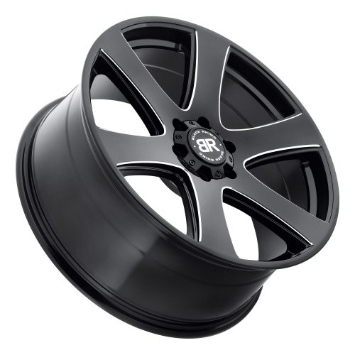 Black Rhino Haka Gloss Black W/ Milled Spokes 20x8.5 (+45) 6x139.7 - Image 2