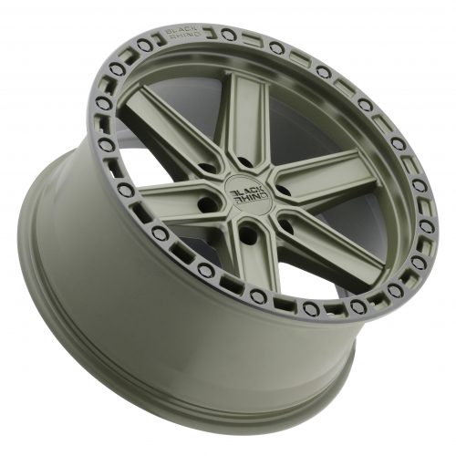 Black Rhino Henderson Olive Drab Green W/ Black Ring 20x9.5 (+18) 6x139.7 - Image 2