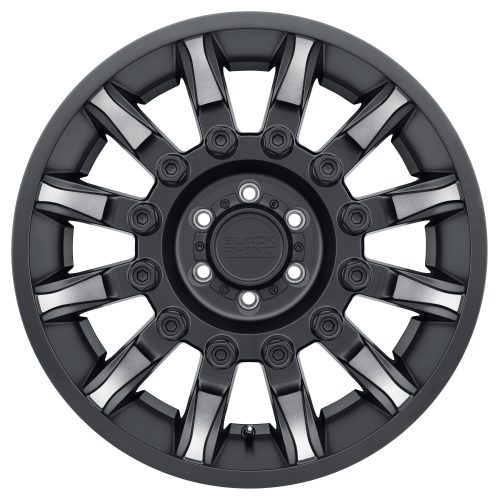 Black Rhino Mission Matte Black W/ Machined Tinted Spokes 18x9 (+12) 6x139.7 - Image 3