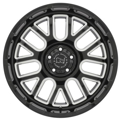 Black Rhino Pismo Gloss Black W/ Milled Spokes 18x9.5 (-18) 6x139.7 - Image 3