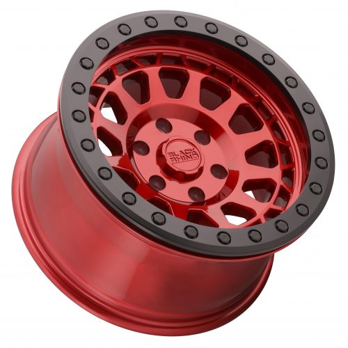 Black Rhino Primm Candy Red W/ Black Bolts 17x8.5 (-38) 5x127 - Image 2