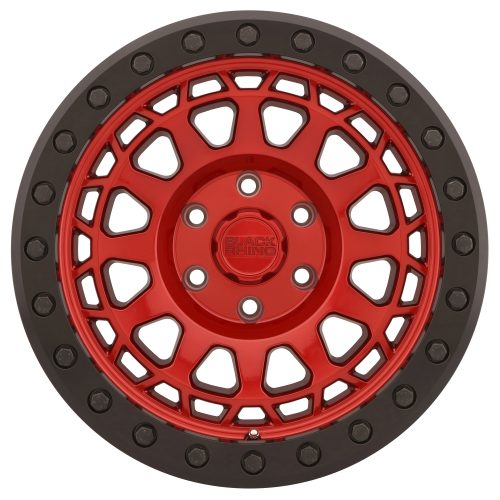 Black Rhino Primm Candy Red W/ Black Bolts 17x8.5 (-38) 5x127 - Image 3