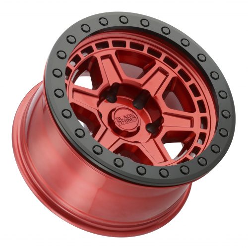 Black Rhino Reno Candy Red W/ Black Ring & Bolts 17x8.5 (-30) 6x139.7 - Image 2