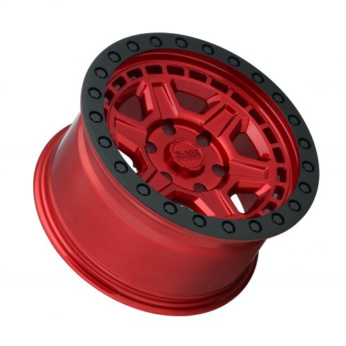 Black Rhino Reno Candy Red W/ Black Ring & Bolts 17x9 (+0) 5x139.7 - Image 2