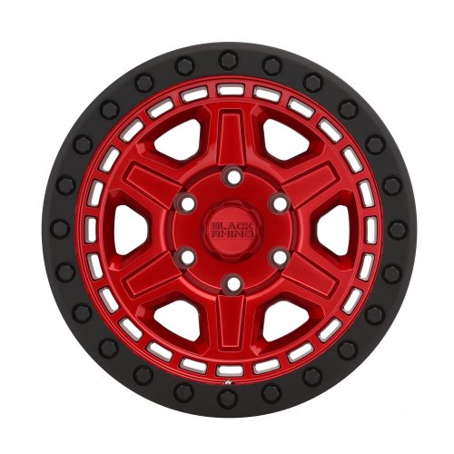 Black Rhino Reno Candy Red W/ Black Ring & Bolts 17x9 (+0) 5x139.7 - Image 3