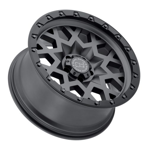 Black Rhino Sprocket Matte Gunmetal W/ Black Ring 20x9.5 (-18) 5x127 - Image 2