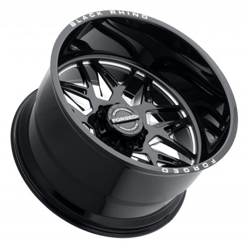 Black Rhino Twister Gloss Black W/ Milled Spokes Directional 22x14 (-76) 5x127 - Image 2