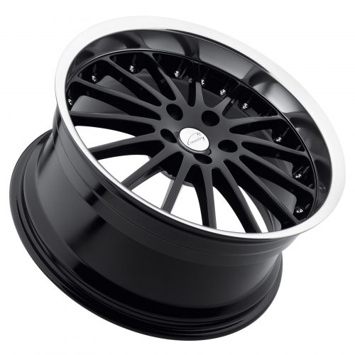 Coventry Whitley Gloss Black W/ Mirror Cut Lip 20x10 (+25) 5x108 - Image 2