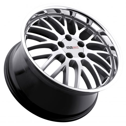 Cray Manta Hyper Silver W/ Mirror Cut Lip 20x10.5 (+65) 5x120.65 - Image 2