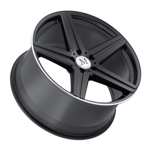 Mandrus Estrella Matte Black W/ Machined Lip 20x10 (+40) 5x112 - Image 2